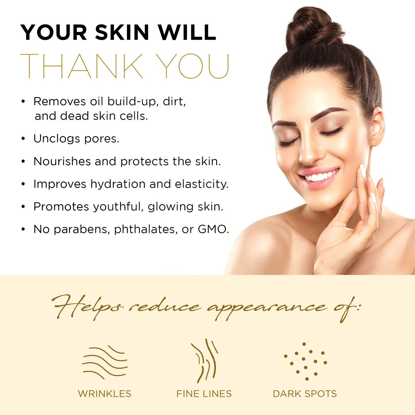 24K Gold Firming Peel Off Face Mask – Removes Blackheads, Dirt & Oils | Firms Lifts & Moisturizes | Reduces Wrinkles, Fine Lines & Acne Scar - 150mL