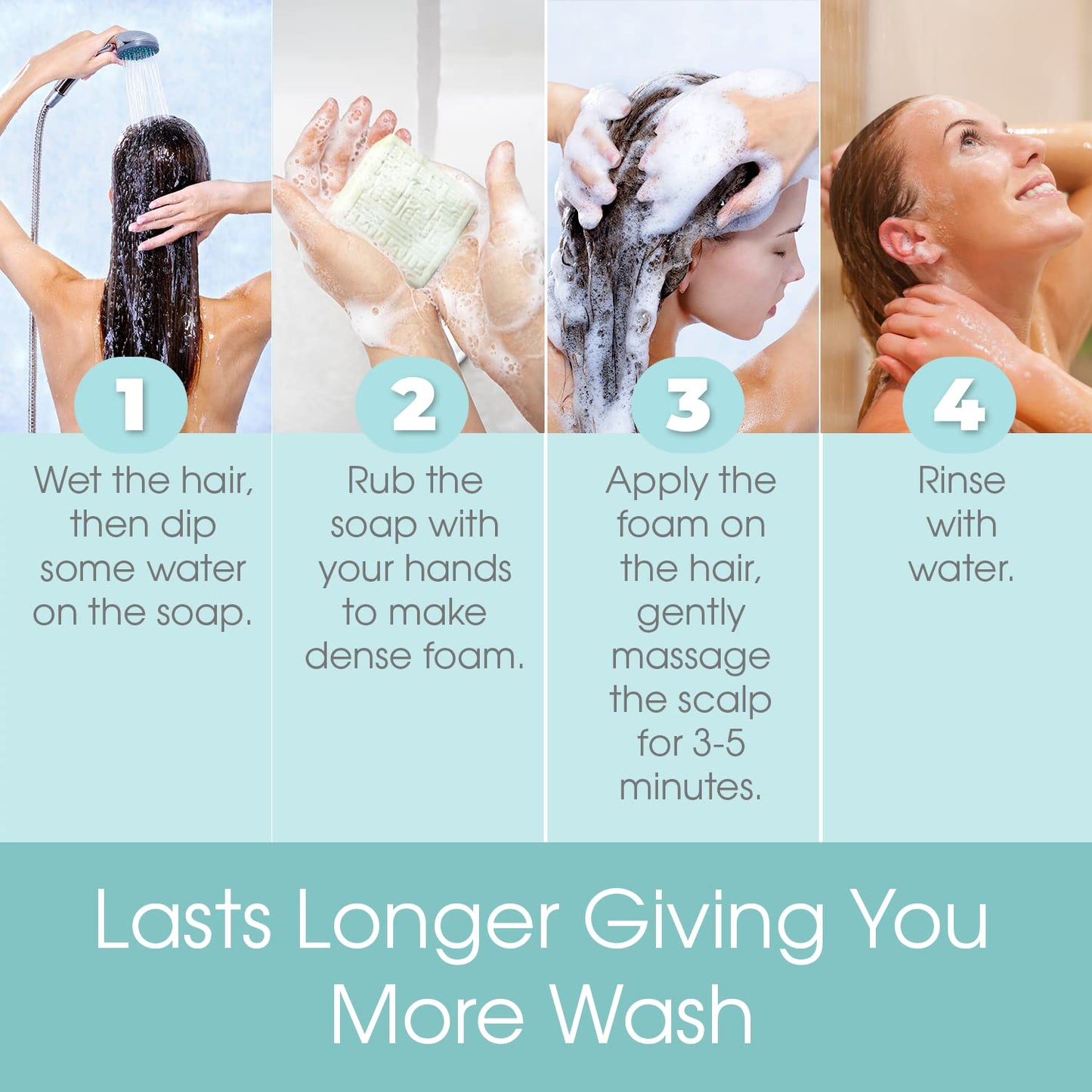 Thrivosh Rice Water for Hair Growth Shampoo Bar – 2 in 1 Shampoo and Conditioner – pH Balanced Vegan Friendly Dry Shampoo Bar for All Hair Types – Anti-Loss and Repairing 100g