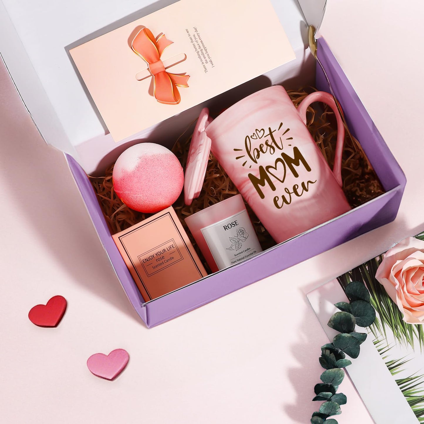 Birthday Gifts for Mom, Wife, Grandma, Sister, Friends: Unique Birthday Gifts Baskets Set for Personalized Best Mom Ever from Daughter Son, Spa Presents for Christmas, Mothers Day