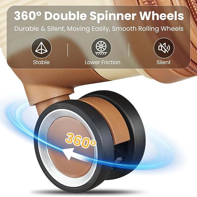 4-Piece Hardshell Luggage Set with TSA Locks, Expandable Suitcases and Silent Spinner Wheels - Vibrant Colors for Easy Identification (14/20/24/28 Inch) - Family Travel Suitcase Sets