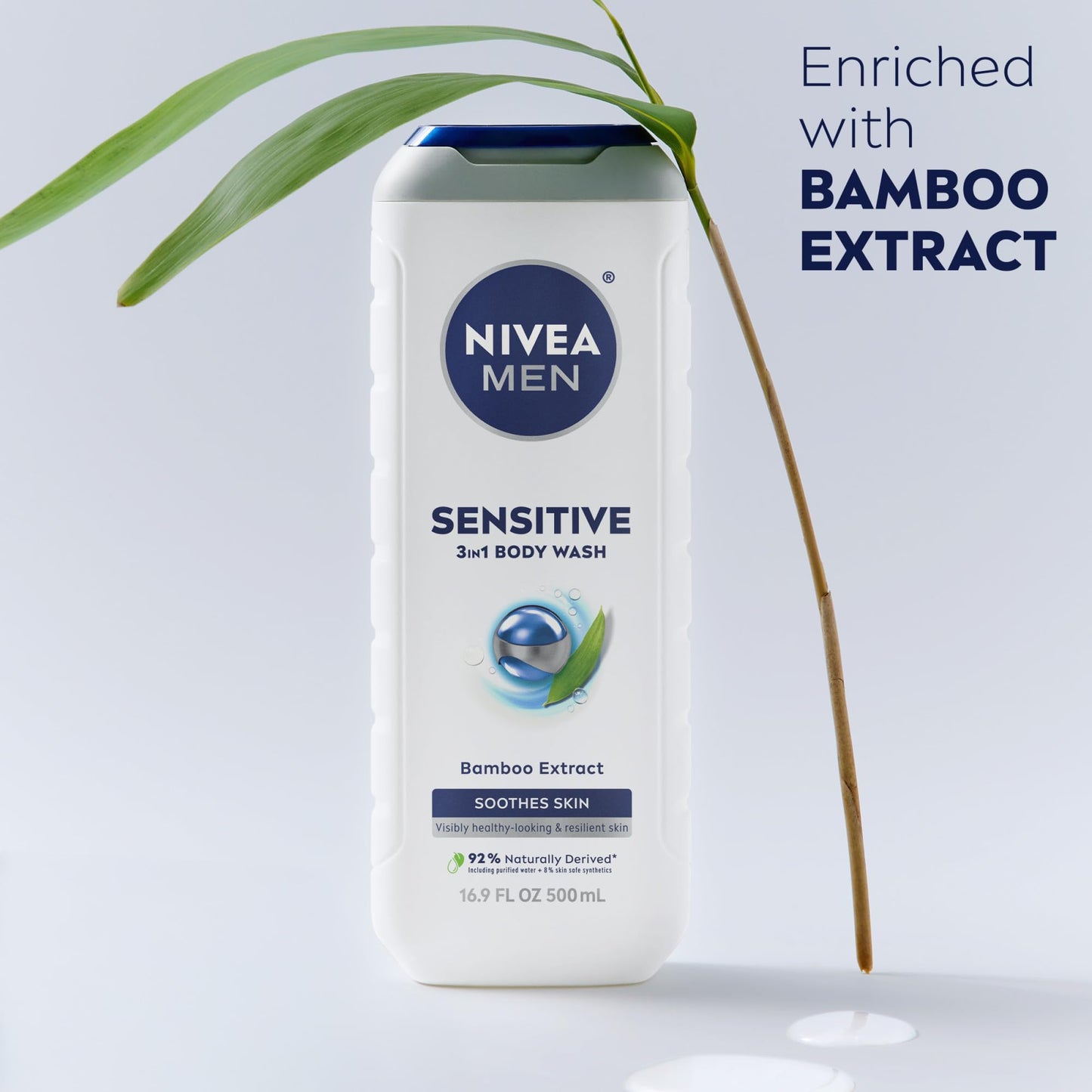 NIVEA MEN Sensitive Skin Care Set for Men, Face Wash, 5 Fl Oz + Body Wash, 16.9 Fl Oz + Shave Gel, 7 Oz + Soothing Post Shave Balm, 3.3 Fl Oz + Face Lotion SPF 15, 2.5 Fl Oz