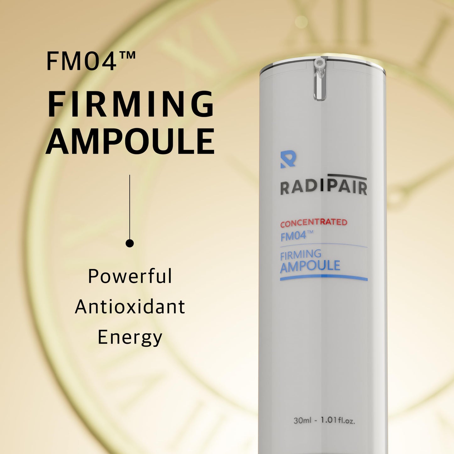 RADIPAIR FM04 Firming Ampoule – Korean Anti-Aging Serum for Hydration & Nourishment | 1.01 fl oz with Patented TFM