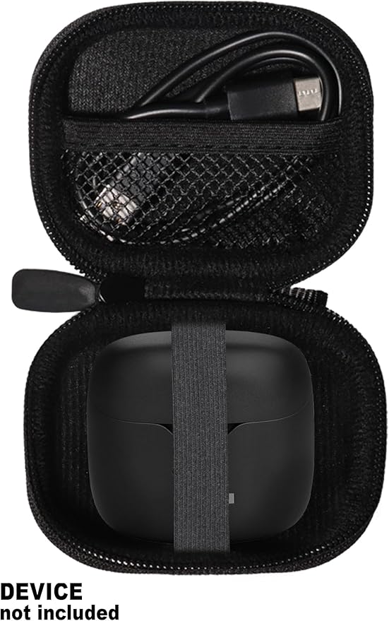 Alltravel Earbuds Case for Tune Flex True Wireless Noise Cancelling Earbuds (Black)