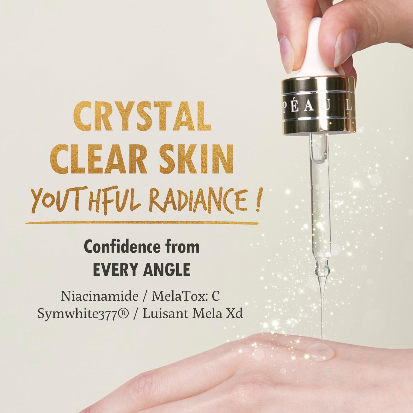 POUR LA PEAU Brightening Shot Serum | Skin Brightening Serum for Face | Organic Face Moisturizer Hyperpigmentation Serum | Hydrating Face Serum for Glowing Skin | Face Brightening Serum (1.01 Fl. Oz)