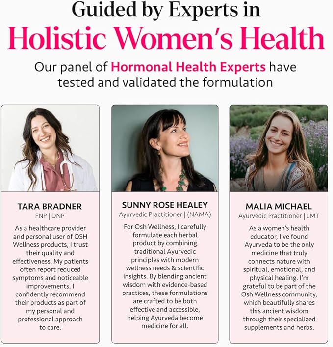 Ayurvedic Hormone Balance for Women | Cortisol Manager | Regulates Estrogen | Made in USA | Ashwagandha, Rhodiola, & Shatavari | Mood, Energy, & Sleep Support | Stress Relief | 60 Ct. - OSH Wellness