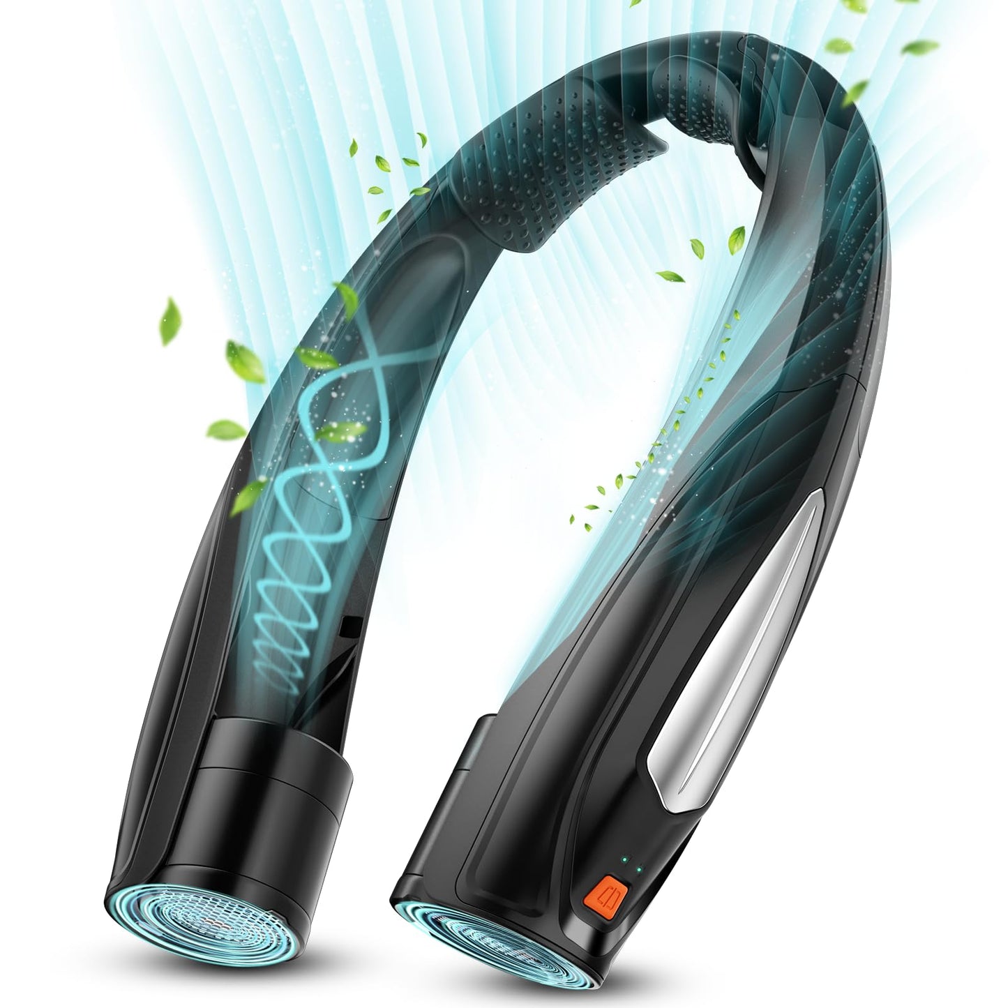 Hionly AI Neck Fan, 6 Speeds Adjustable Portable Personal Fan Rechargeable, Faster Cooling Wearable Fan, Ultra Quiet for Home, Office, Travel, Outdoor