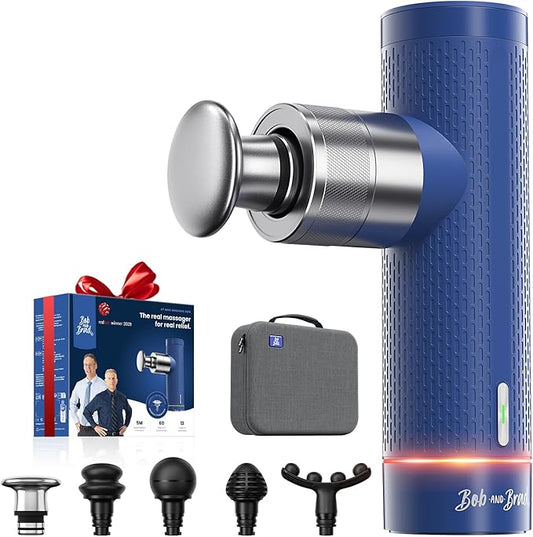 BOB AND BRAD A7 Massage Gun with 11mm Amplitude and Metal Head, Mini Massage Gun Deep Tissue Portable, Professional Muscle Massager for Pain Relief, Gift for Dad Mom