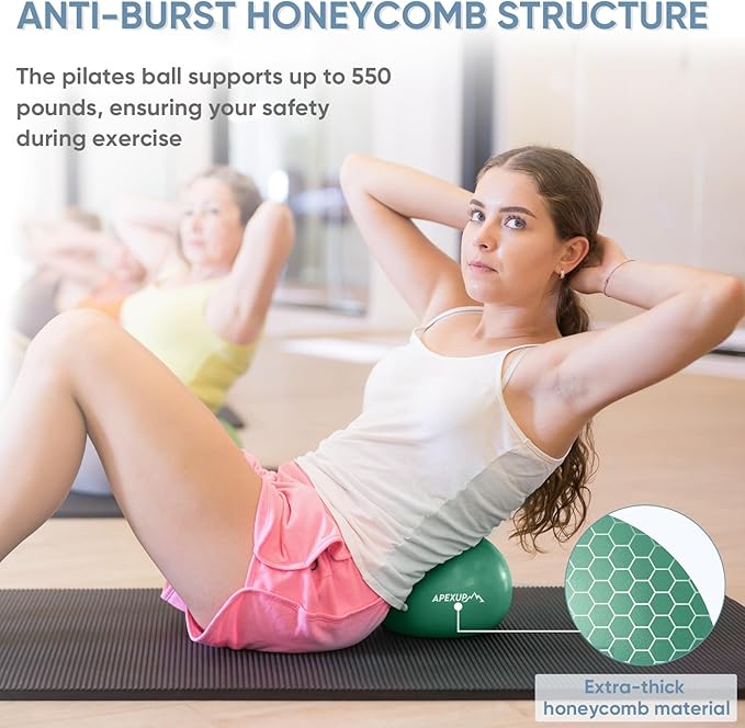 APEXUP Yoga Ball Exercise Ball Anti Slip Heavy Duty for Fitness, Balance & Core Workout