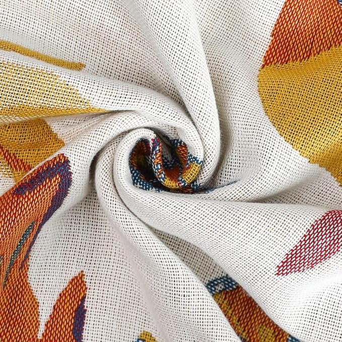 Boho 100% Cotton Throw Blankets 60"x80", Ultra Soft Lightweight Cotton Quilts Travel Blankets Summer Home Decor Blankets for Couch, Sofa,Beding Living Room