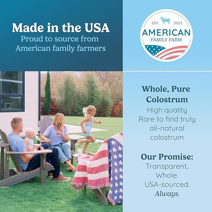 Colostrum Supplement Powder for Gut Health, Immune Support, Muscle Recovery & Wellness | Natural IgG Pure Whole Bovine Colostrum Superfood, Vanilla, 30 Servings