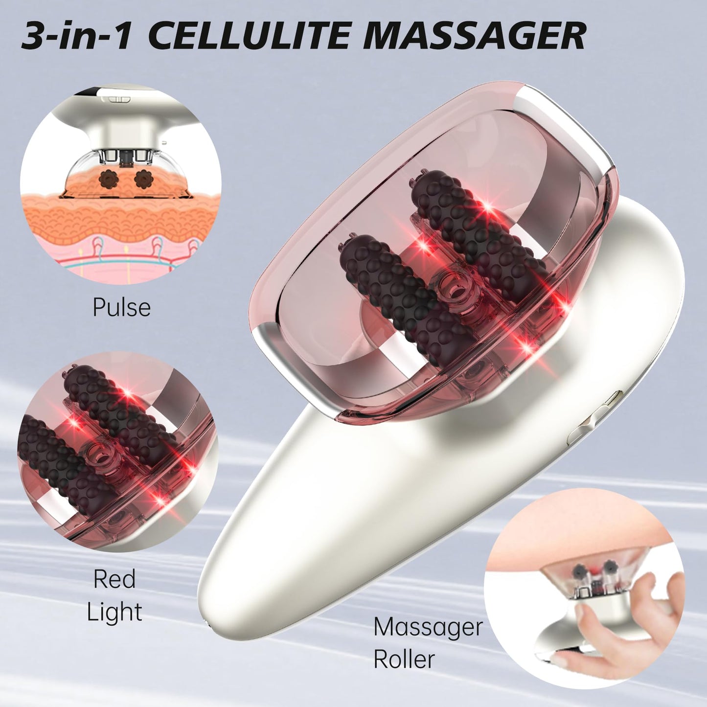Azhien 3-in-1 Body Sculptor,Body Sculpting Massager for Stomach,Waist,Belly, Arms,Legs,Thighs,Back Massage Tool,Body Exercise Machine,Skin Tightening Device