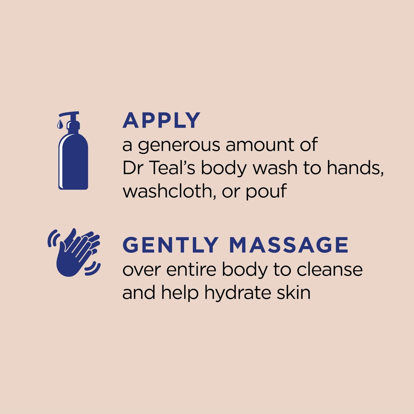 Dr Teal's Body Wash with Pure Epsom Salt, with Shea Butter & Almond Oil, 24 fl oz (Pack of 4)