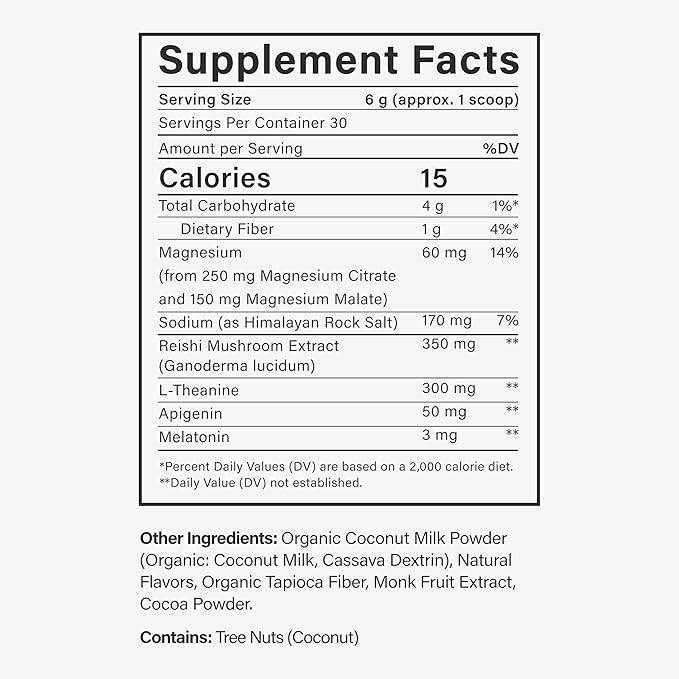 Beam Dream Sleep Powder, L-Theanine, Apigenin, Reishi and Magnesium, Third Party Tested Natural Sleep Aid & Sleep Supplement for Deep Sleep, Relaxation and Recovery, Natural Sleep Support, 30 Servings