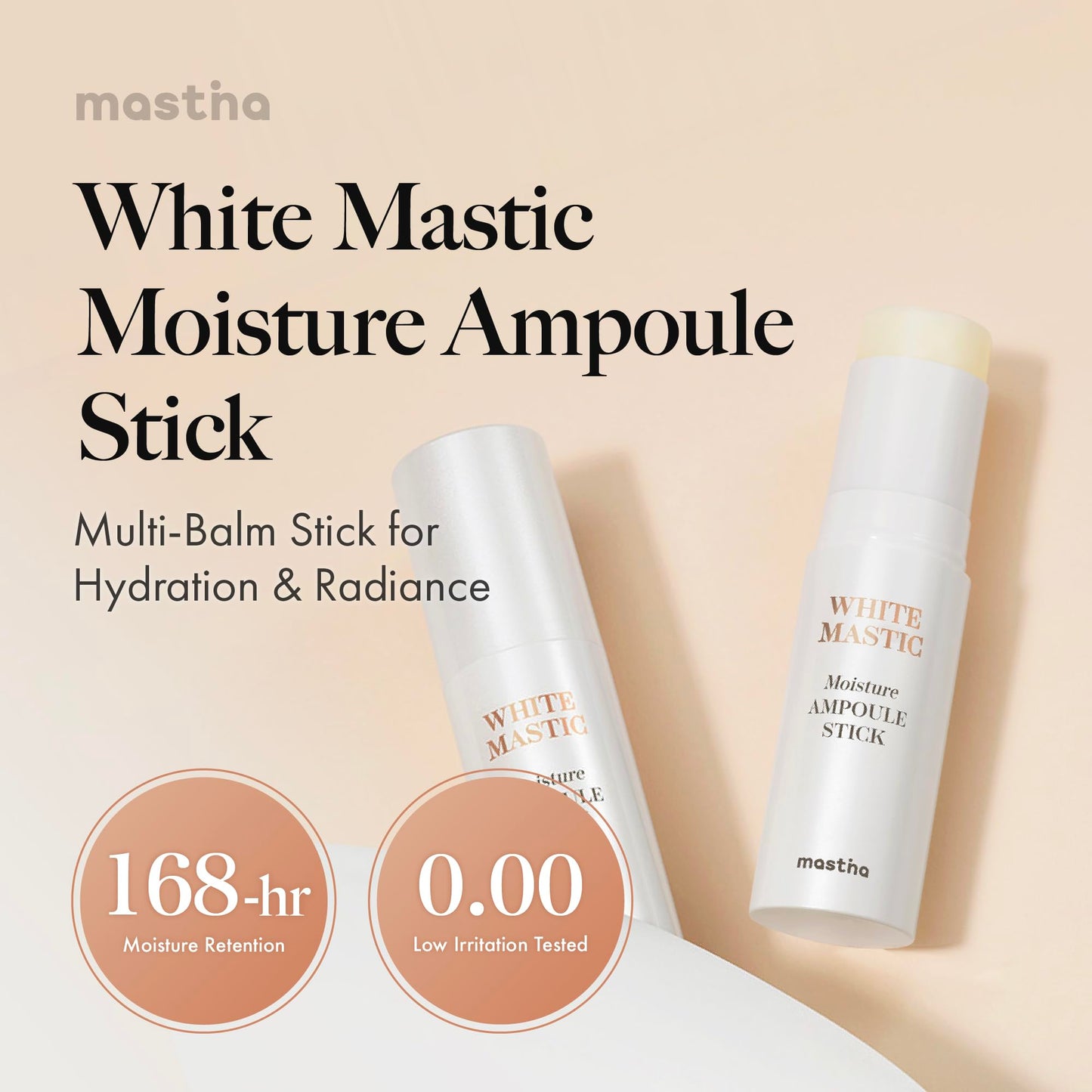 MASTINA White Mastic Wrinkle Bounce Multi Balm Stick (0.35oz), Korean Anti-Aging Face Balm with Mastic & Vegan Collagen for Fine Lines, Neck Wrinkles & Radiant Glow, On-the-Go Hydration