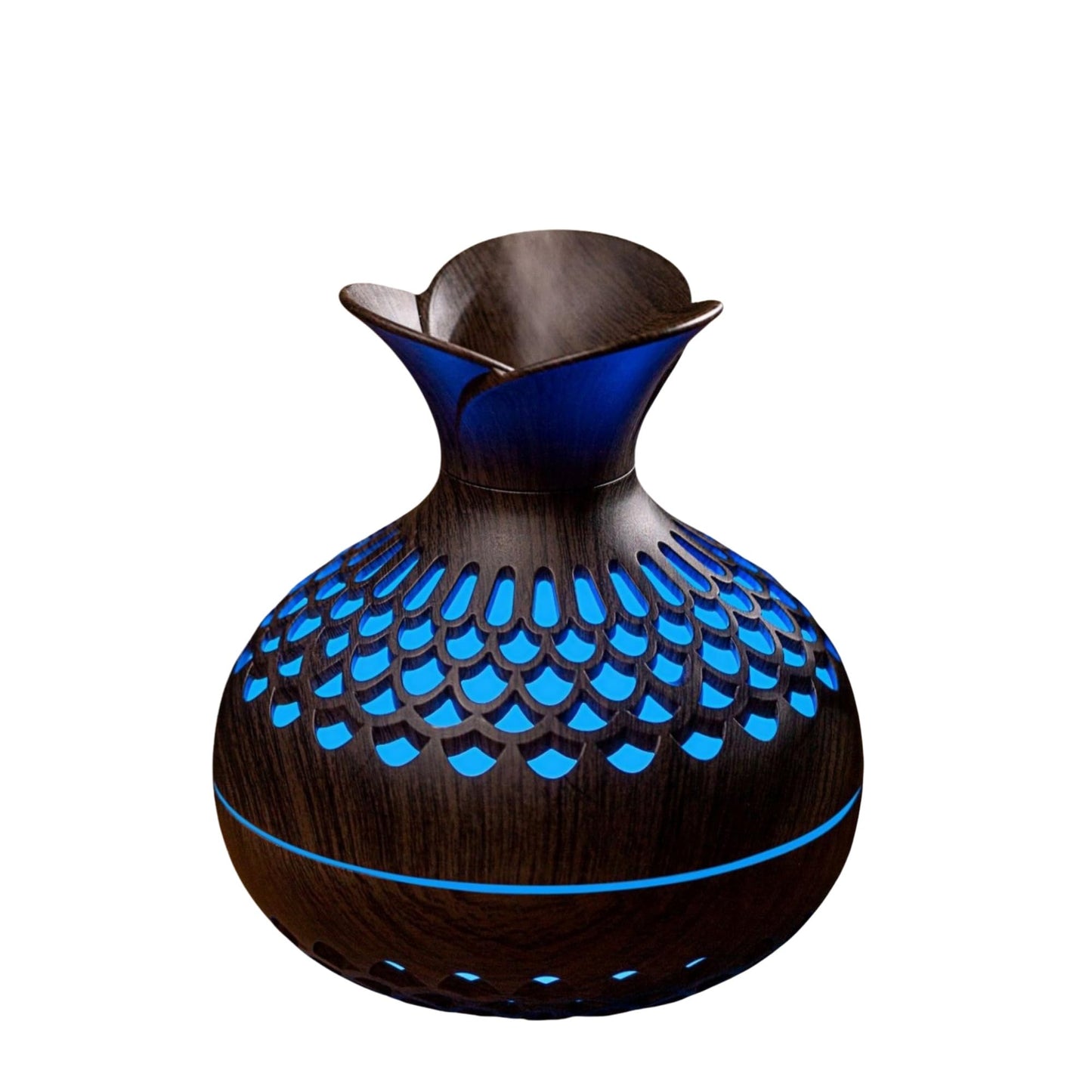 Humidifiers for Bedroom, 300ml Portable Mini Humidifier Wooden Vase Flower Diffuser for Baby Bedroom Travel Office