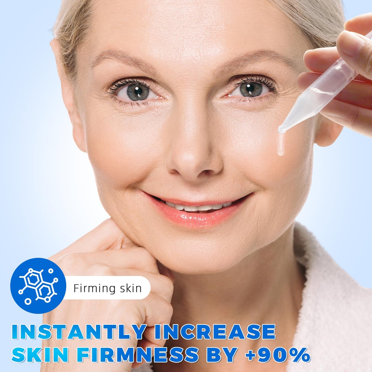 3% Hyaluronic Acid Serum Ultra-Hydrating Vials 30 pcs - 3% Hyaluronic Acid Serum For Face - Single Use Hyaluronic Acid Tubes - Intensive Moisturizing, Skin Tightening, Emergency Repair, Anti-Aging