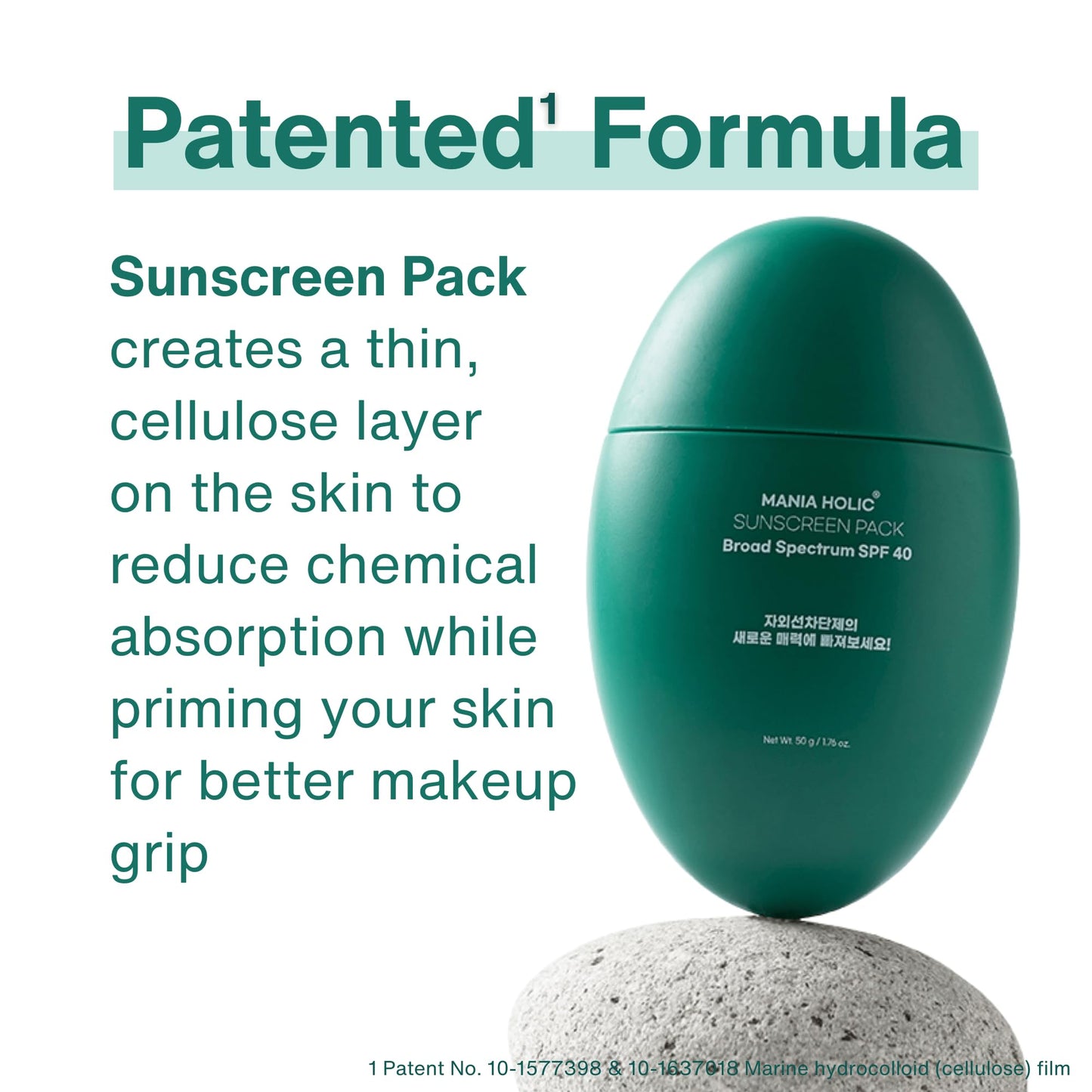 MANIA HOLIC Korean Sunscreen for Face SPF 40, No White Cast, Lightweight & Matte Finish, Makeup Primer, Non-Greasy Formula, Broad Spectrum UV Protection, Pore-Friendly, Korean Skincare,1.76 fl oz