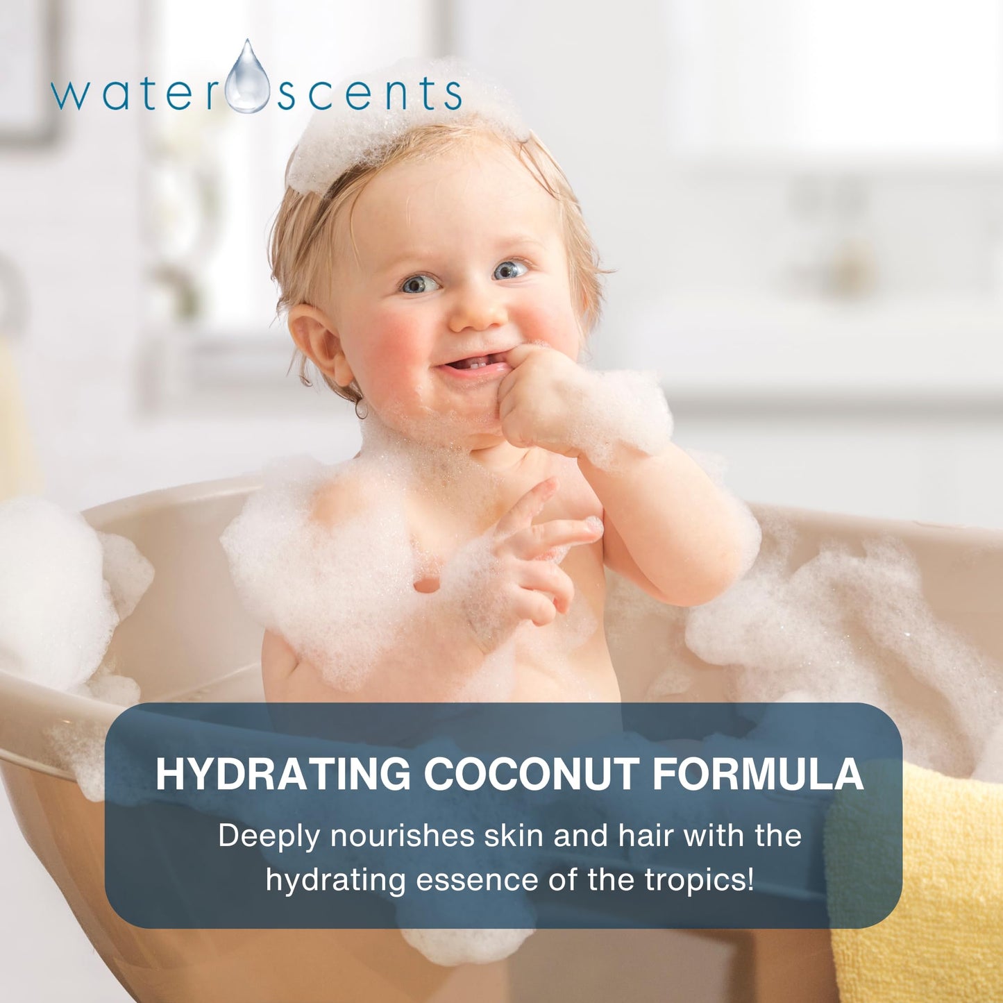 Water Scents 2-in-1 Shark Bar Shampoo & Body Wash – Coconut Wave | Natural, Vegan, Moisturizing Bar Soap for Hair & Skin | Solid, Travel-Friendly, USA Made | 6 Packs