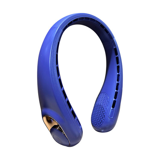 Sapphirem Portable Neck Fan 3 Speeds Mode Adjustable Stretchable Neck Fan Blow Air for Cooling Hand Free 4000mAh Rechargeable for Outdoor Sport Travel Gift Black (Purple)