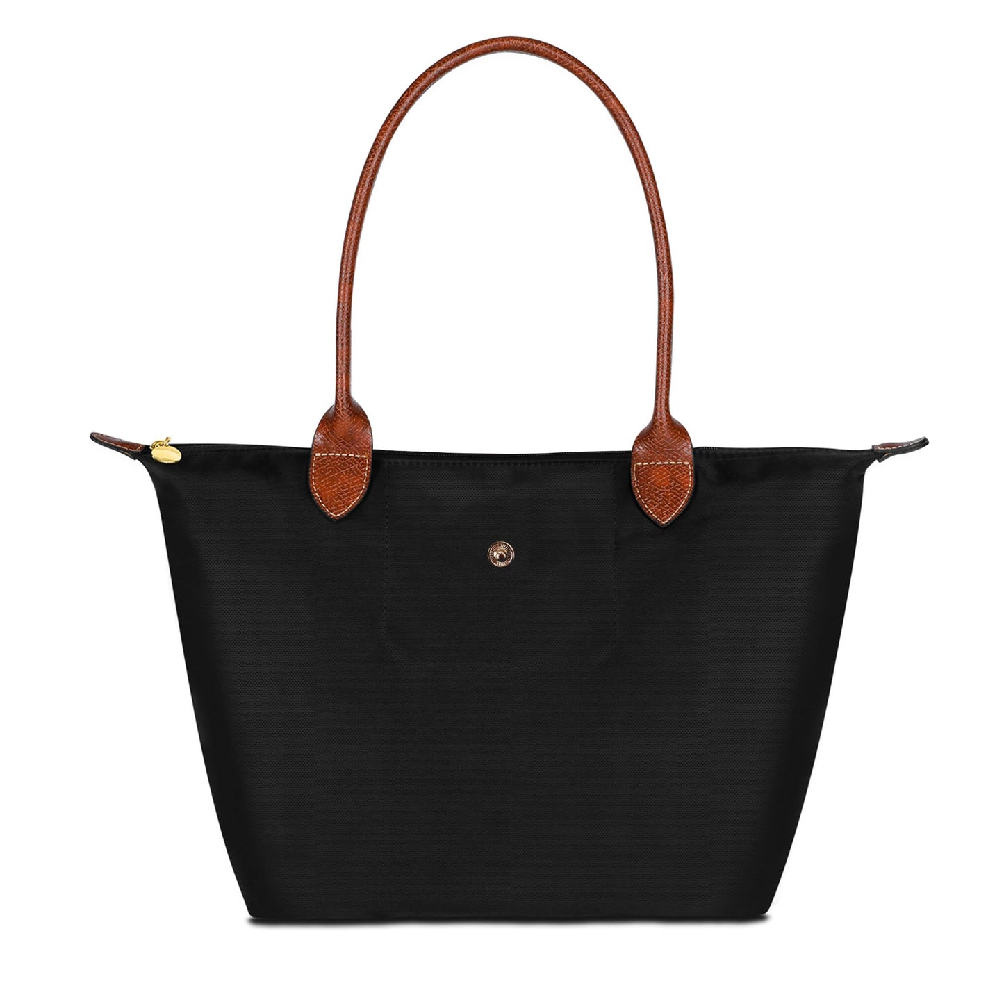 Large Work Tote Bag For Women: Black For 13-15" Laptop Foldable Lightweight - For Office Professionals College Students Aged 25-45 - Commute Travel