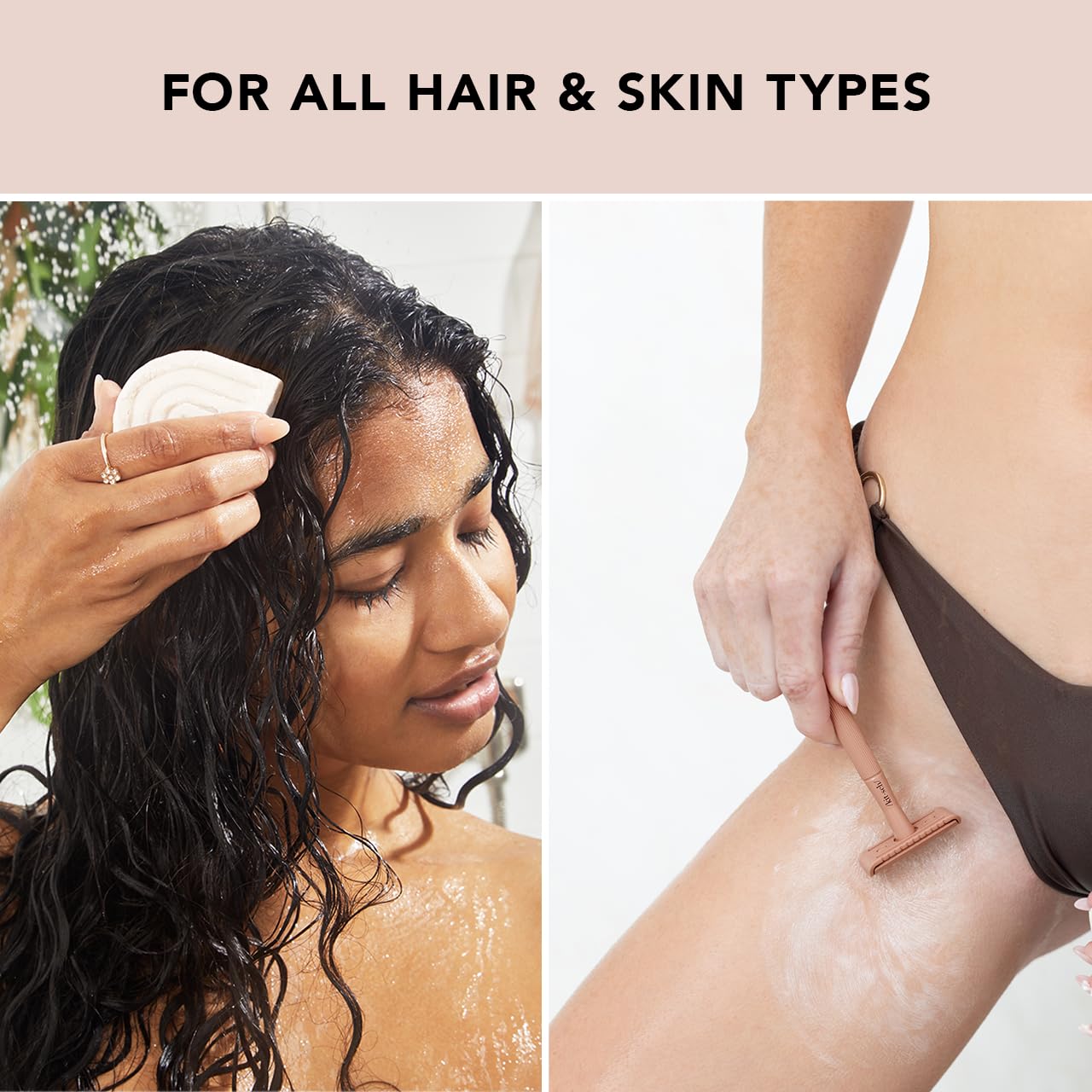 Kitsch 2-in-1 Ultra Sensitive Conditioner Bar & Shaving Soap for Sensitive Scalp & Skin – Moisturizing & Anti-Irritation Bar Soap - Scent Free, 5 Ingredients Only - Made in USA - 2.7oz