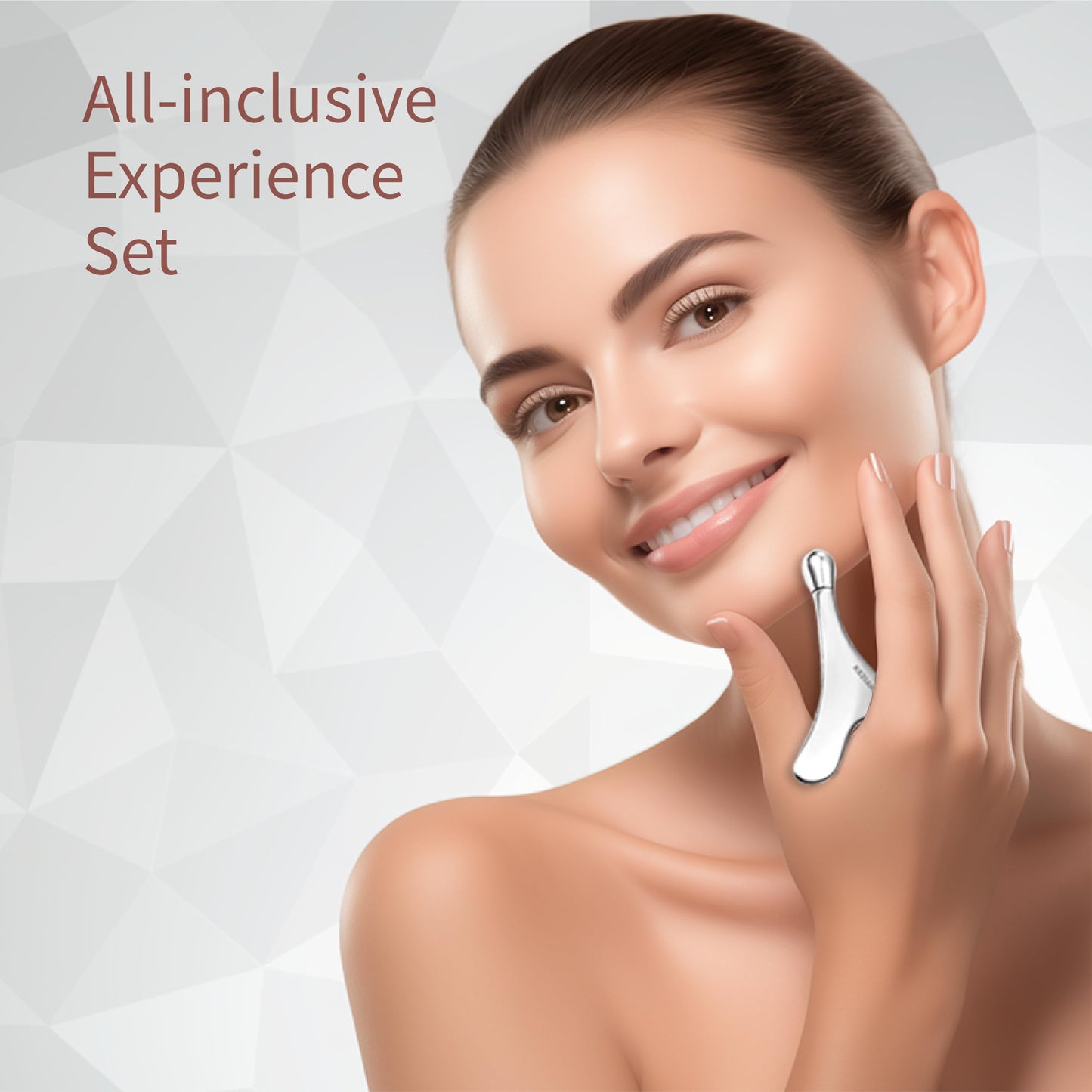 KEZIAHXU Face Roller Massage Skin & Gua Sha Facial Tools, Eye Roller for Puffy Eyes, Cream Applicator for Lift 4-in-1,Massage Tool for Face Neck Eye Body Skin Care. Skin Care Gift for Women.