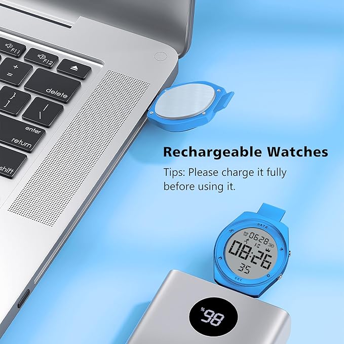 Kids Watches for Girls Boys Digital Sport Watch with Step Counter Pedometer Vibration Alarm Clock, No App Waterproof Fitness Tracker Kids Watch Boys Girls Teens Students Ages 5-16