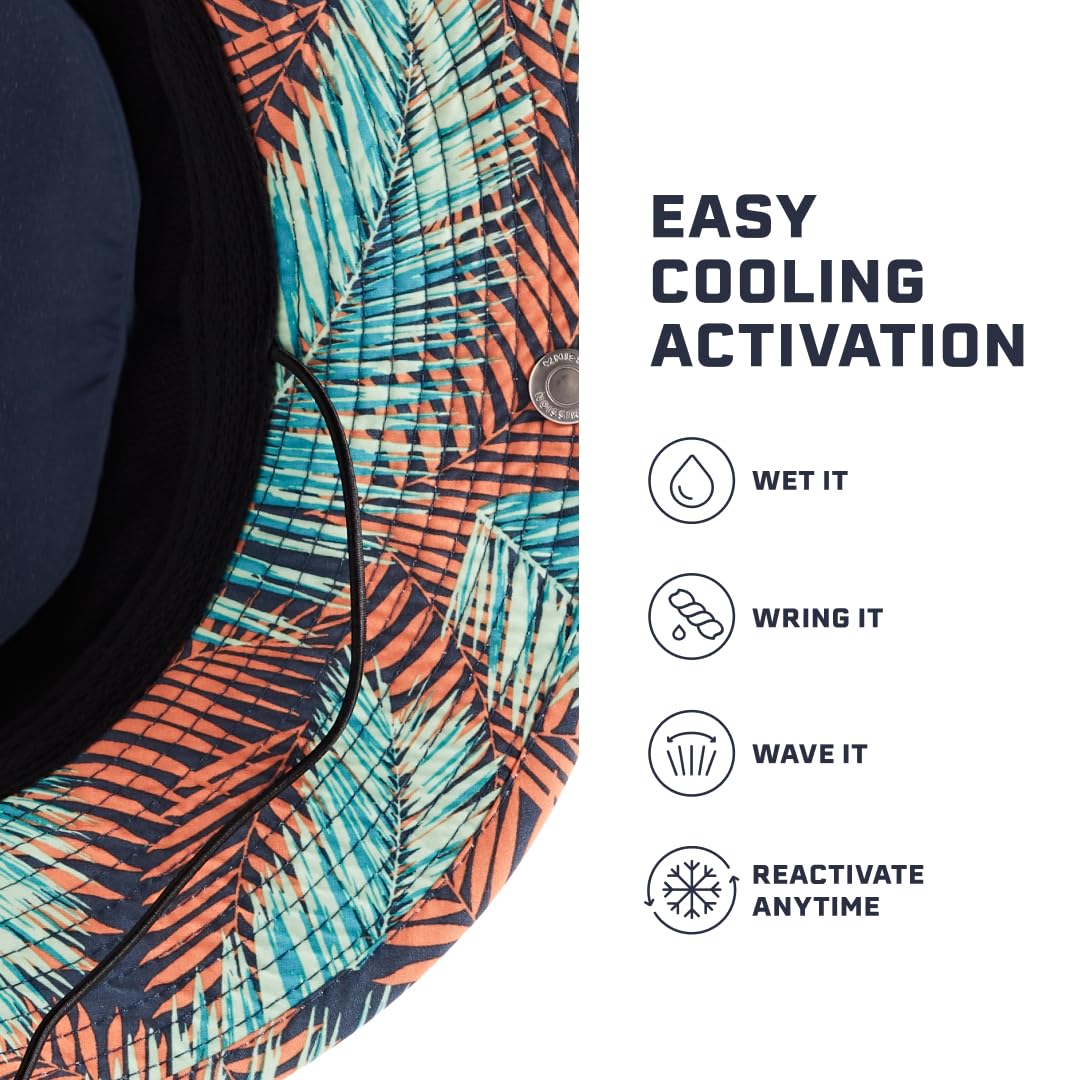 MISSION Cooling UPF Bucket Hat - Unisex Sun Hat for Hiking, Golfing & Fishing - Sweat & Water Activated Technology