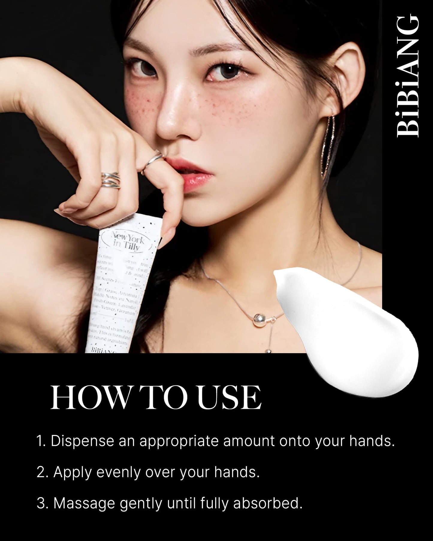 BiBiANG Walnut Creek Green Hand Cream - Korean Hand Care for Moisturizing & Nourishment - Hydrating Hand Care Formula with Forest Bergamot Scent, Shea Butter & Niacinamide - 1.69oz