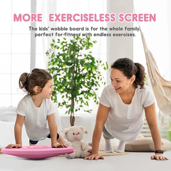 Kids Maze Balance Board - Wobble Trainer for Ski Surf Snowboard, Non-Slip Sensory Rocker Ages 3-12, Core Therapy & Skate Prep