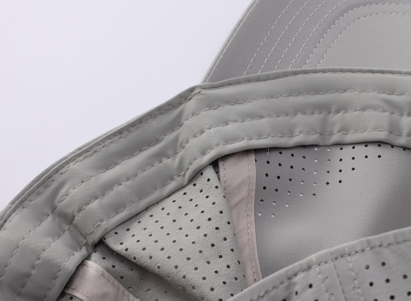 Home Prefer UPF50+ Water Repellent Quick Dry Sun Hat Outdoor Sports Golf Baseball Cap for Men Women Light Grey Large