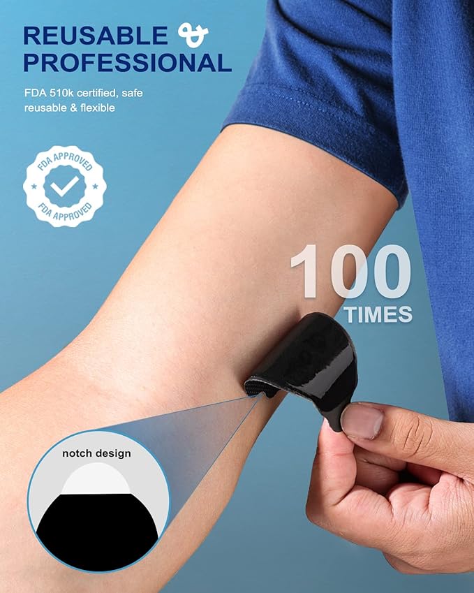 20 Pcs Combo Electrodes Pads for Tens Unit, Reusable Self-Adhesive Latex-Free Non-Irritating Replacement Patches with Standard 3.5mm Snap-on Connector, Compatible with Belifu, Brilnurse TENS, Black