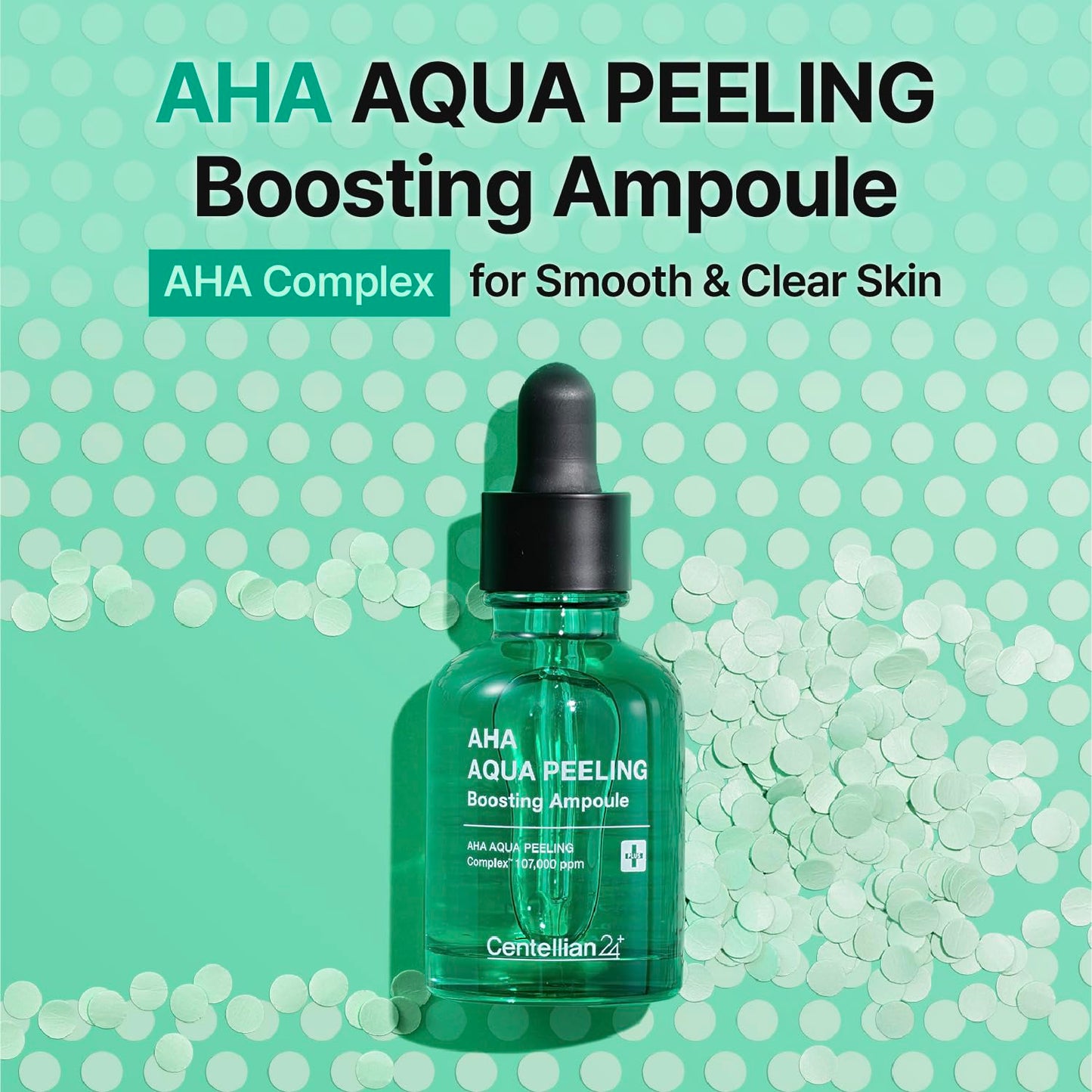 Centellian 24 AHA Aqua Peeling Boosting Ampoule (AHA Peeling Ampoule, 1.01fl oz) - Gentle Exfoliating & Hydrating Serum with AHA Complex, Refines Pores & Enhances Skin Clarity, Korean Skin Care