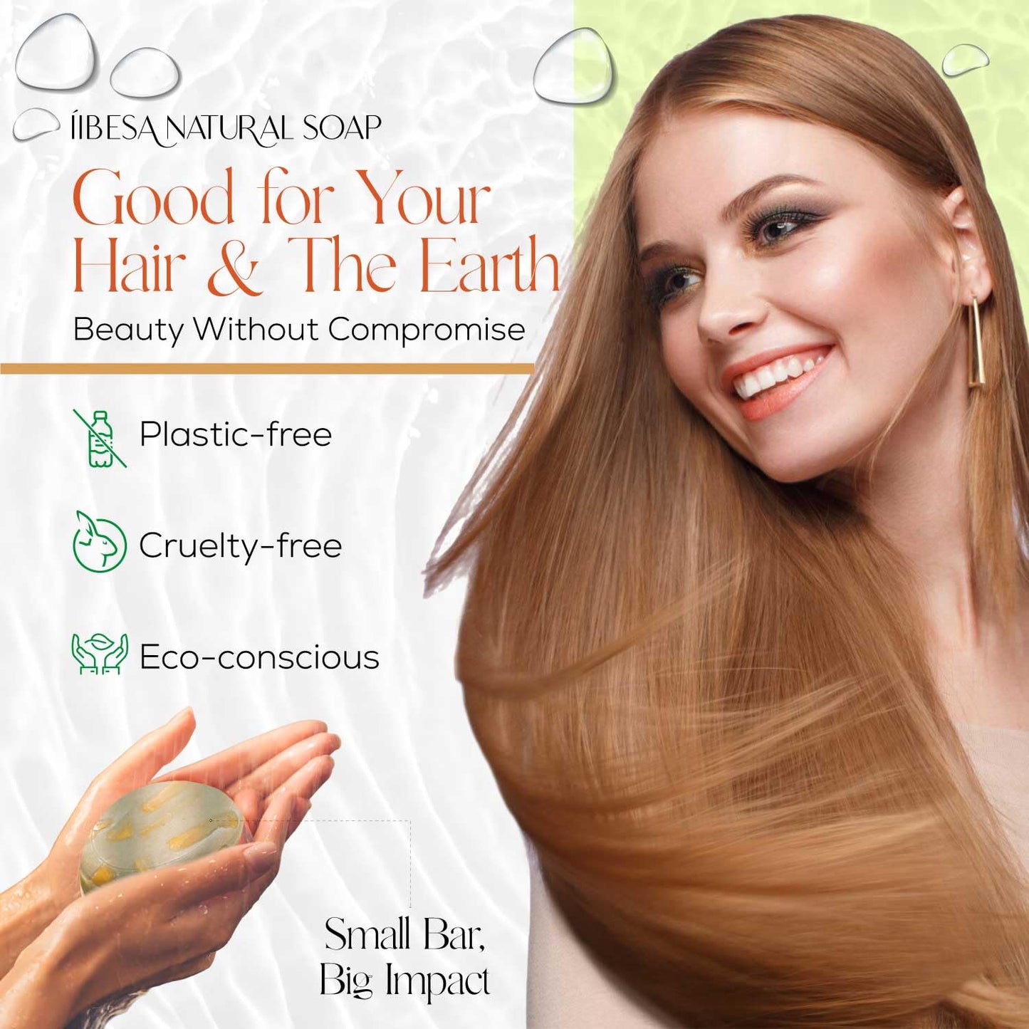 IIBESA Rice Water Shampoo Bar - Hair Growth & Thickening Improves Scalp Health - Japan Made Organic Ingredients - Solid Shampoo Bars For All Hair Types - Essential Oils - Eucalyptus