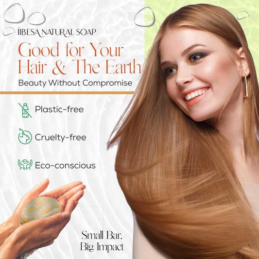 IIBESA Rice Water Shampoo Bar - Hair Growth & Thickening Improves Scalp Health - Japan Made Organic Ingredients - Solid Shampoo Bars For All Hair Types - Essential Oils - Eucalyptus