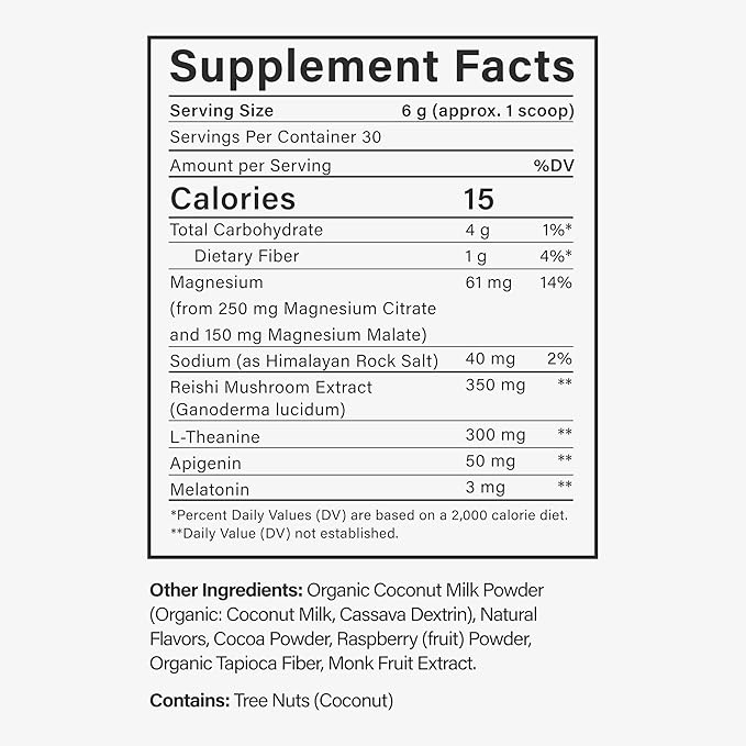 Beam Dream Sleep Powder, L-Theanine, Apigenin, Reishi and Magnesium, Third Party Tested Natural Sleep Aid & Sleep Supplement for Deep Sleep, Relaxation and Recovery, Natural Sleep Support, 30 Servings