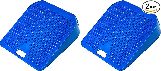 CanDo Sitting Wedge Active Seat Wobble Cushion for Posture, Back Pain, Stress Relief, Restlessness, and Anxiety - Child Size, 10" x 10" (Pack of 2)