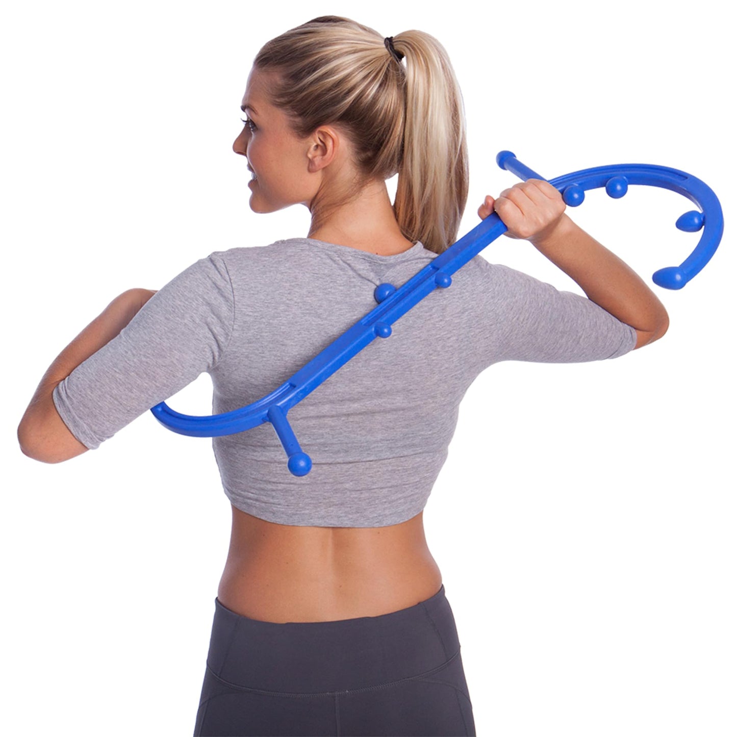 Body Back Buddy Classic USA Made Handheld Full Body Massage Cane Pressure & Trigger Point Massage Tool for Deep Tissue Pain Relief - Dual Massage Hooks for Back, Shoulder, Neck. Manual Back Massager