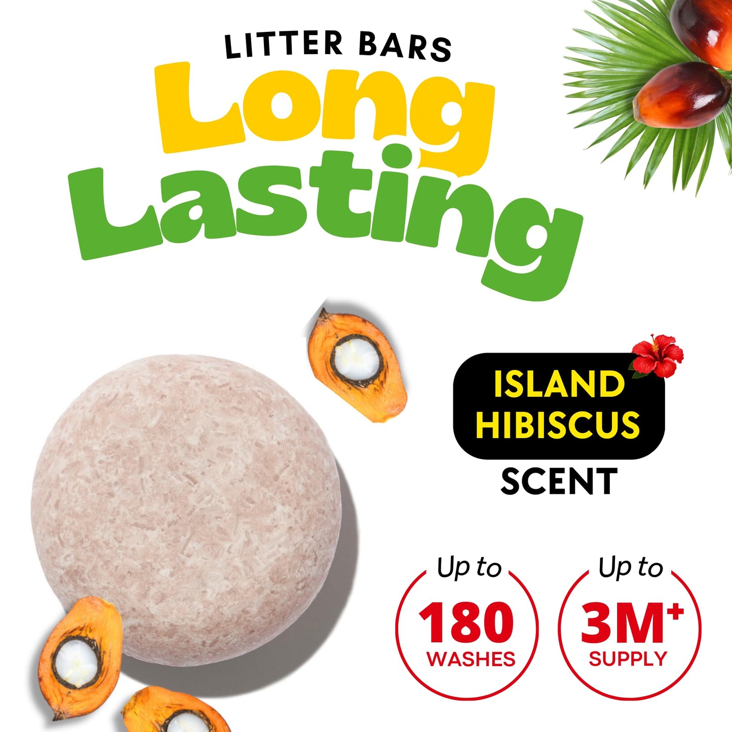 Batana Oil Shampoo & Conditioner Bar Set 3 - For Hair Growth, Thickening, Anti Hair Loss, Volumize, Strengthen, Regrowth for Thinning Hair - Silicone Free, Sulfate Free, Hibiscus Smell