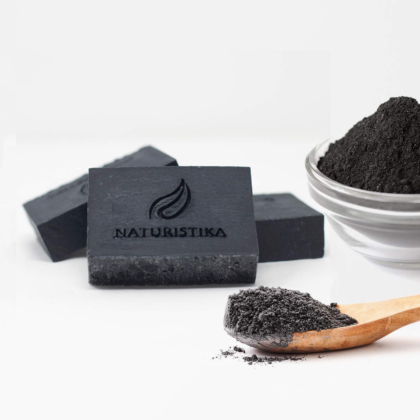 Activated Charcoal Soap Bar (3 Pack), Vegan and All Natural Handcrafted with Organic Oils. Face and Body Soap. For Men, Women and Teens. Unscented.