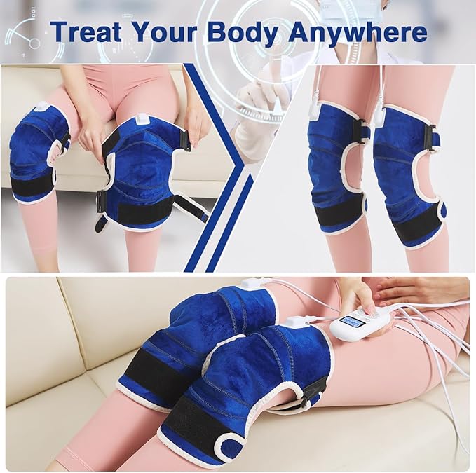 Knee Heating Pad for Pain Relief,Heating Pad for Knee for Aching,Heated Brace for Joint Pain, Soreness Swelling,Auto Shut Off,86℉~158℉ Adjustable Temp