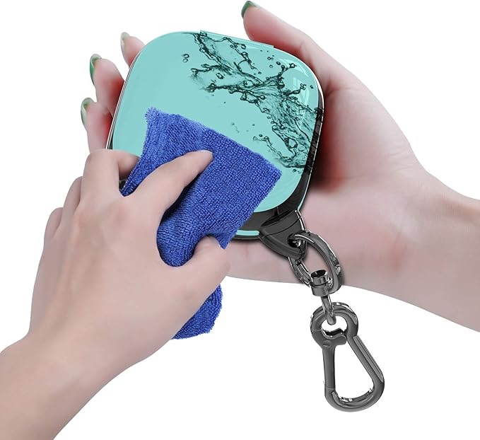 Compatible Powerbeats Pro Case Cover, Full Protective Shockproof Anti-Slip Silicone Case for Beats Powerbeats Pro 2019 (Black Edge+Light Green)