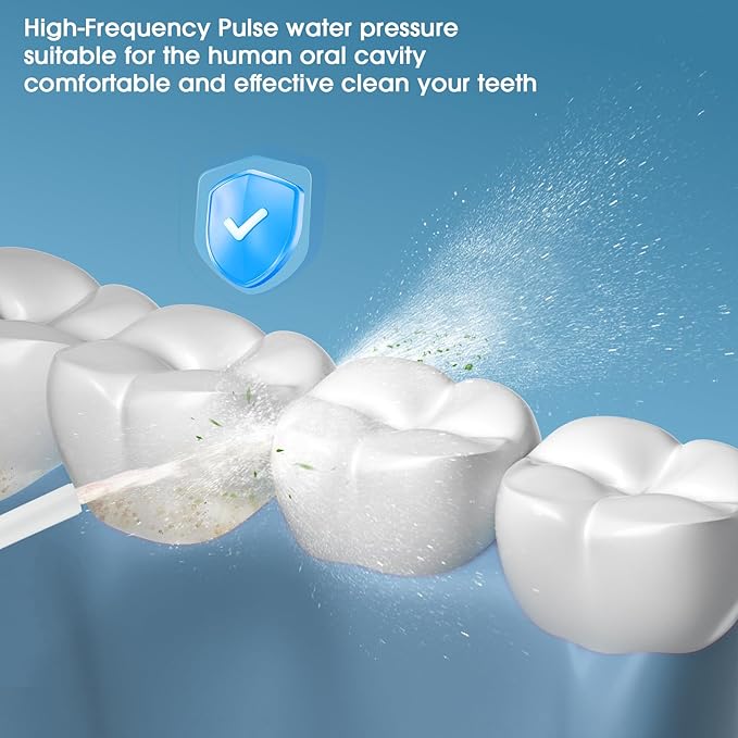 Compact Water Flosser for Travel - Mini Portable USB-C Rechargeable Oral Irrigator with 3+1 Modes, IPX7 Waterproof, Collapsible Tank 180ml - Teeth Cleaning Pick for Braces & Sensitive Gums