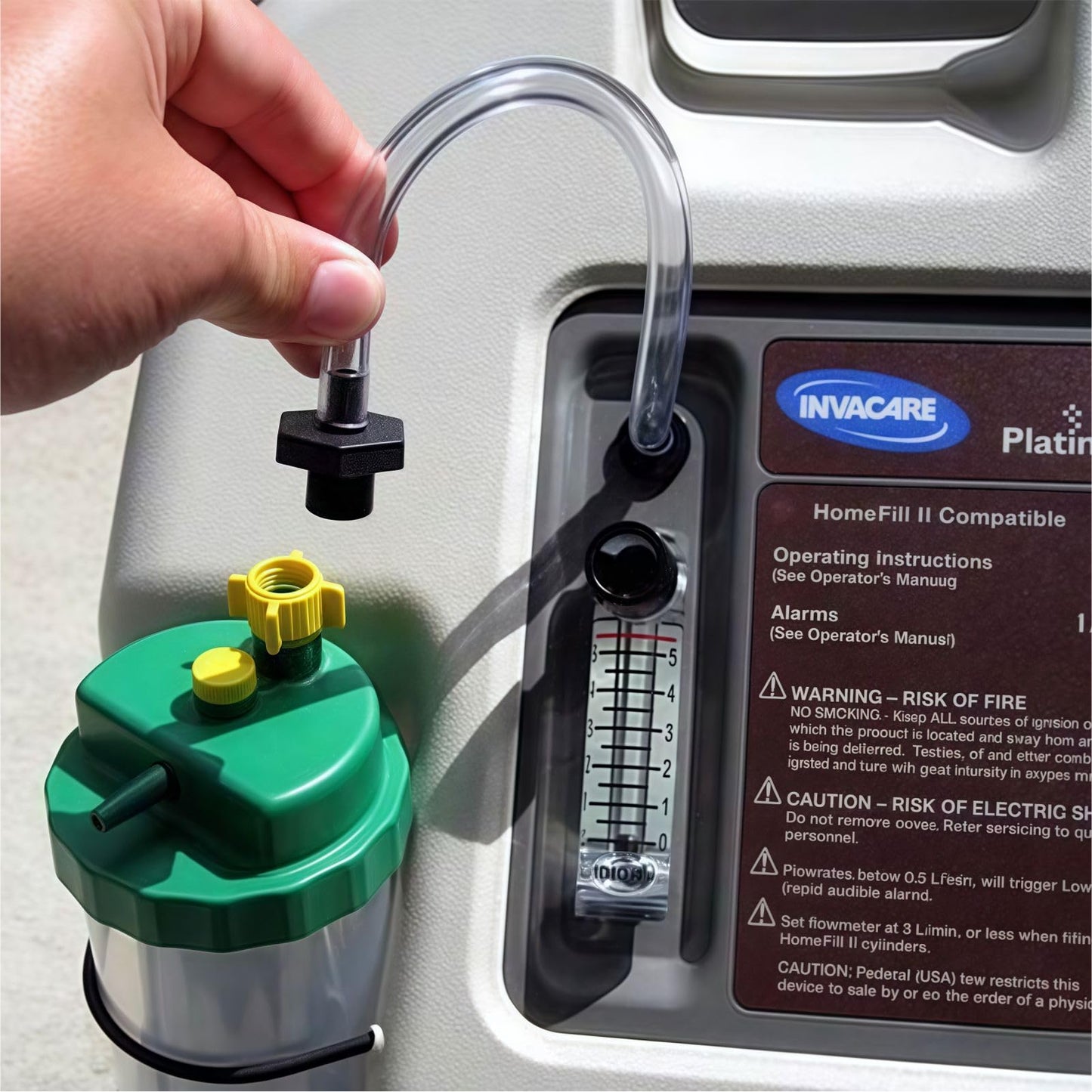 Oxygen Concentrator Humidifier Bottle Connecting Tube - O2 Generator Humidifier Water Cup Adapter with Standard Threaded Connector, 10 Pcs (Black-Straight, 12"L)