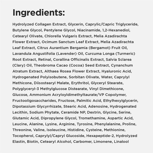 CKD Retino Collagen Gua Sha Neck Cream - Firming Cream for Neck and Jawline Tightening, Lifting, and Wrinkle Reduction with Stainless Steel Roller. Korean Skin Care,1.69 fl oz.