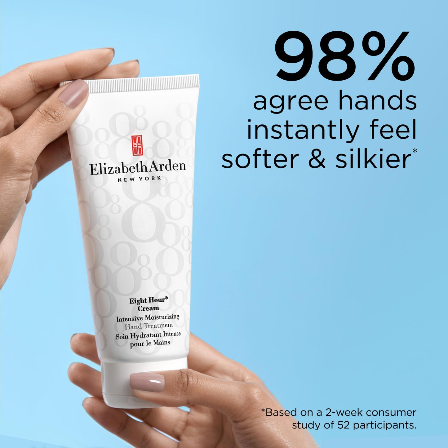 Elizabeth Arden Eight Hour Cream Intensive Moisturizing Hand Treatment, Fast-Absorbing Hand Cream for Dry, Cracked Skin, 2.65 Fl Oz