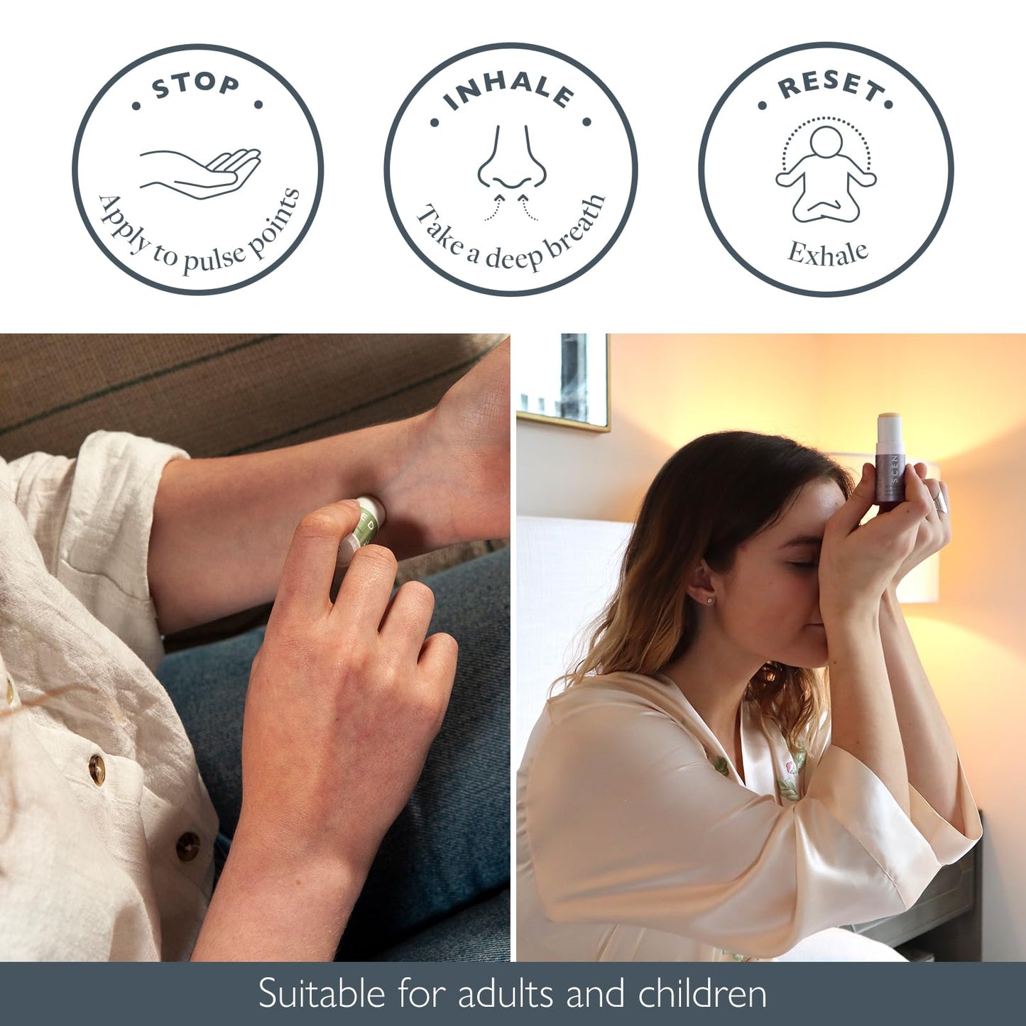 Scentered Aromatherapy Gift Set, Roll On Essential Oil Balms for Sleep, Stress-Relief, Focus, Mood Boost, Calm & Emotional Balance - Relaxing Gifts for Women - Daily Ritual