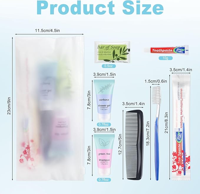 Homeless Hygiene Kit for Donations,Bulk Basic Toiletry Kits Care Package Supplies in Zip Pouch,Homeless Kits Travel Toiletry Bulk for Homeless Shelters Charity Men Women (pack of 50)