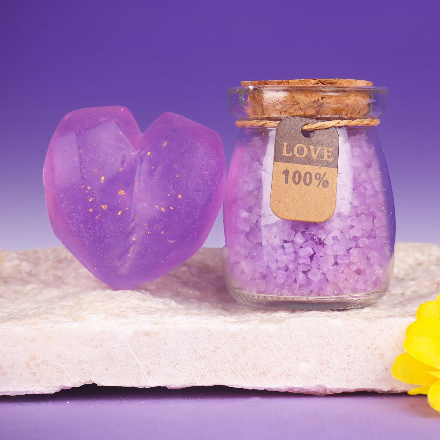 Birthday Gifts for Women, Bath Relaxing Spa Gift Basket Set, Unique Gifts for Her, Friends, Mom, Sister, Coworker, Wife, Girlfriend, Purple Gifts for Women, Mothers Day, Christmas