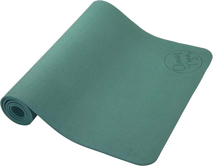 Clever Yoga Better Grip Thick Yoga Mat - Beginner Exercise Yoga Mat with Non-Slip Surface for Home Gym, Earth-Friendly & Recyclable Pilates and Workout Pad Women & Men, 1/4 Inch Thick